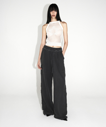 ULKIN（ウルキン）の「ムグン アプリケ スウェットパンツ_チャコール（スウェットパンツ）」