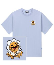 MELTING DAISY LOGO Tシャツ - パープル