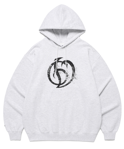Cavish(カビシ)の「DUST TRIBE LOGO HOODIE LIGHT GREY(CV2EFUM404A)(パーカー・レディース・ライトグレー・SMALL/MEDIUM/LARGE/X-LARGE)」の1枚目の写真