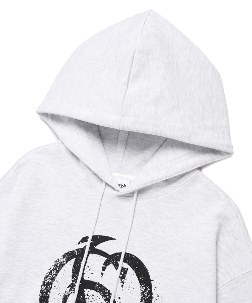 Cavish(カビシ)の「DUST TRIBE LOGO HOODIE LIGHT GREY(CV2EFUM404A)(パーカー・レディース・ライトグレー・SMALL/MEDIUM/LARGE/X-LARGE)」の3枚目の写真