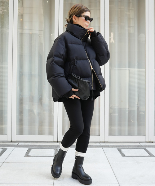 Deuxieme Classe(ドゥーズィエムクラス)の「HYGGE ダウンコート(ダウンジャケット/コート・レディース・カーキ/ブラック・FREE)」の5枚目の写真