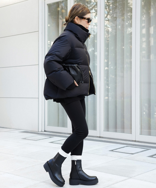 Deuxieme Classe(ドゥーズィエムクラス)の「HYGGE ダウンコート(ダウンジャケット/コート・レディース・カーキ/ブラック・FREE)」の7枚目の写真