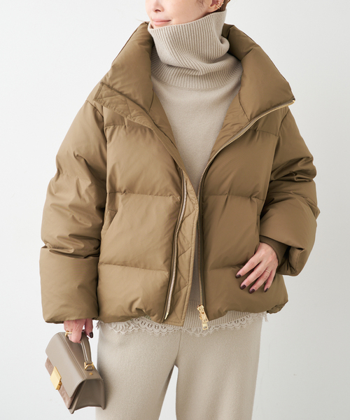 Deuxieme Classe(ドゥーズィエムクラス)の「HYGGE ダウンコート(ダウンジャケット/コート・レディース・カーキ/ブラック・FREE)」の16枚目の写真