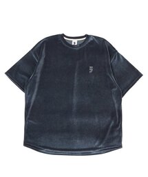 A NOTHING（アナッシング）の「DROP-SHOULDER VELVET 1/2 TEE (Charcoal)（Tシャツ/カットソー）」