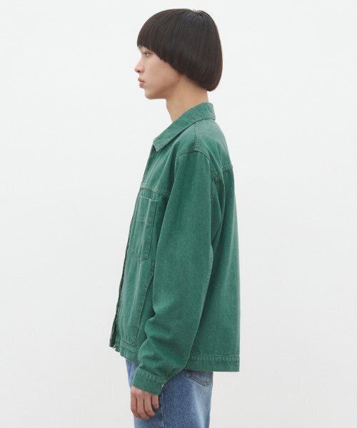 DECET(デケト)の「Denim Zip Jacket DCJK002Green(デニムジャケット・レディース・その他・SMALL/MEDIUM/LARGE)」の4枚目の写真