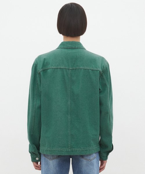 DECET(デケト)の「Denim Zip Jacket DCJK002Green(デニムジャケット・レディース・その他・SMALL/MEDIUM/LARGE)」の5枚目の写真