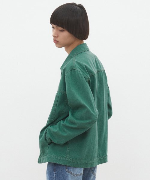 DECET(デケト)の「Denim Zip Jacket DCJK002Green(デニムジャケット・レディース・その他・SMALL/MEDIUM/LARGE)」の8枚目の写真