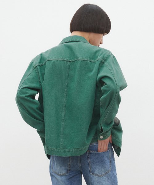 DECET(デケト)の「Denim Zip Jacket DCJK002Green(デニムジャケット・レディース・その他・SMALL/MEDIUM/LARGE)」の9枚目の写真