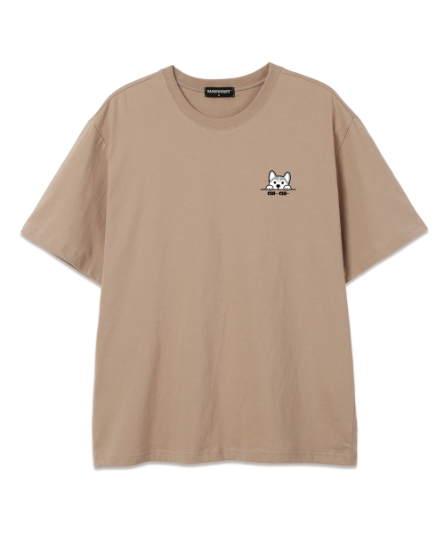 VANNWORKS(バンワークス)の「CHI CHI オーバーサイズ 半袖Tシャツ (VNDTS243) ベージュ/ブラック(Tシャツ/カットソー・レディース・その他・LARGE/MEDIUM)」の1枚目の写真