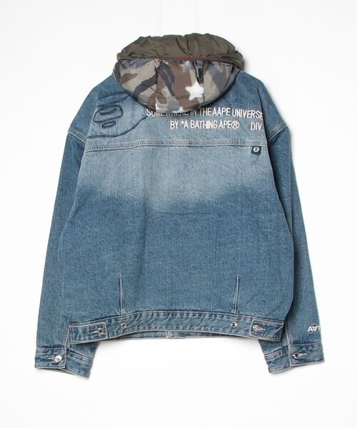 AAPE BY A BATHING APE（エーエイプバイアベイシングエイプ）の「AAPE DENIM JACKET(detachable)（デニムジャケット・メンズ・ライトブルー・MEDIUM/LARGE/SMALL/X-LARGE）」の8枚目の写真