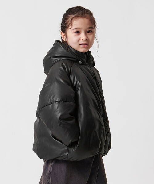 MARW UNITED ARROWS（マルゥ ユナイテッドアローズ）の「＜MARW UNITED ARROWS＞コクーン ダウンジャケット KIDS 撥水（ダウンジャケット/コート・キッズ・モカ/ライム/ブラック・110cm/130cm/120cm）」の7枚目の写真