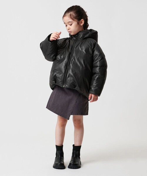 MARW UNITED ARROWS（マルゥ ユナイテッドアローズ）の「＜MARW UNITED ARROWS＞コクーン ダウンジャケット KIDS 撥水（ダウンジャケット/コート・キッズ・モカ/ライム/ブラック・110cm/130cm/120cm）」の10枚目の写真