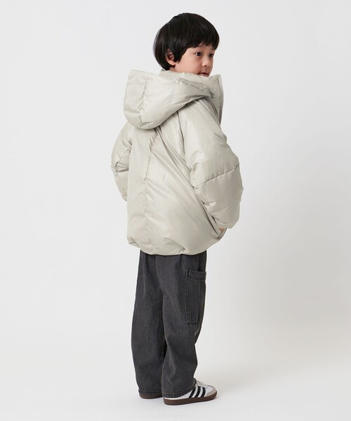 MARW UNITED ARROWS（マルゥ ユナイテッドアローズ）の「＜MARW UNITED ARROWS＞コクーン ダウンジャケット KIDS 撥水（ダウンジャケット/コート・キッズ・モカ/ライム/ブラック・110cm/130cm/120cm）」の13枚目の写真