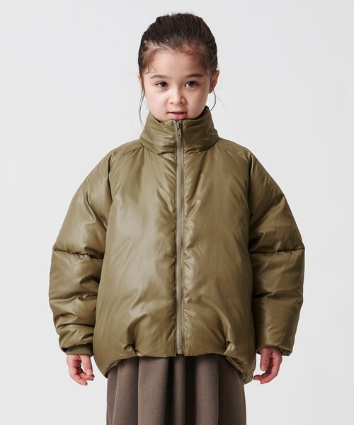 MARW UNITED ARROWS（マルゥ ユナイテッドアローズ）の「＜MARW UNITED ARROWS＞コクーン ダウンジャケット KIDS 撥水（ダウンジャケット/コート・キッズ・モカ/ライム/ブラック・110cm/130cm/120cm）」の17枚目の写真