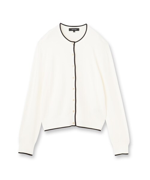 UNTITLED(アンタイトル)の「【アンサンブル可/洗える】ウォームスパン カーディガン(カーディガン/ボレロ・レディース・ブルー系その他/ホワイト系7/ブラック系4/ライトグレー系4/レッド系1・48/00/02/04/44)」の6枚目の写真