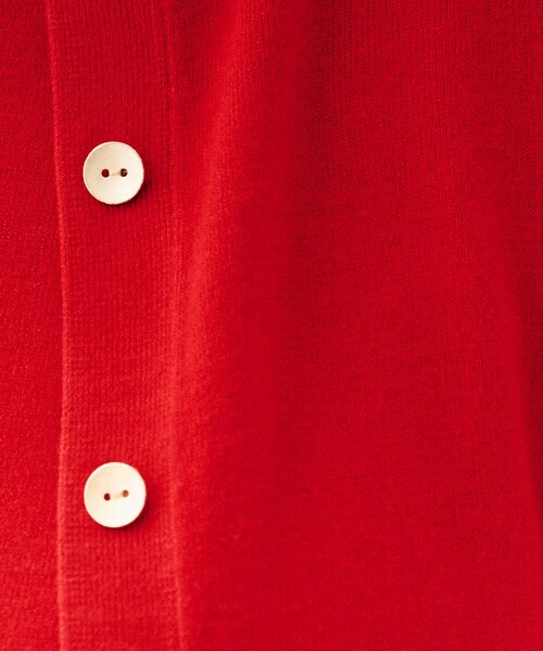 UNTITLED(アンタイトル)の「【アンサンブル可/洗える】ウォームスパン カーディガン(カーディガン/ボレロ・レディース・ブルー系その他/ホワイト系7/ブラック系4/ライトグレー系4/レッド系1・48/00/02/04/44)」の10枚目の写真