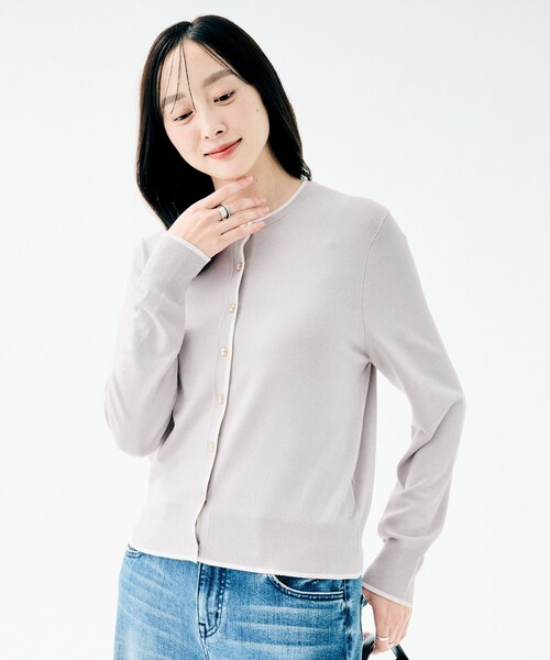 UNTITLED(アンタイトル)の「【アンサンブル可/洗える】ウォームスパン カーディガン(カーディガン/ボレロ・レディース・ブルー系その他/ホワイト系7/ブラック系4/ライトグレー系4/レッド系1・48/00/02/04/44)」の21枚目の写真