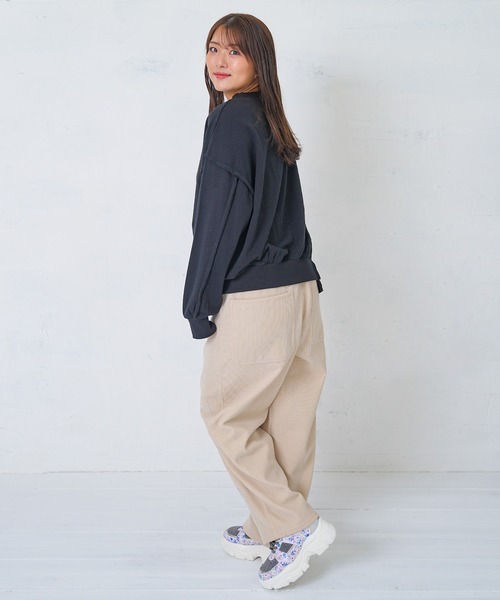 ScoLar Parity（スカラーパリティ）の「353129：ラビルとネコのスノーメモリー裏起毛パンツ（デニムパンツ・レディース・ブラック/ベージュ/ブルー・M）」の16枚目の写真