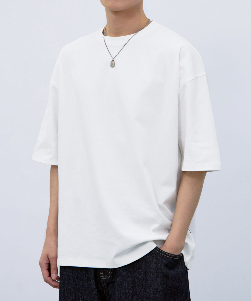 ATEZ（アテズ）の「エッセンシャルヘビーウェイトオーバーサイズ半袖Tシャツ[ホワイト]（Tシャツ/カットソー・レディース・その他・SMALL/MEDIUM/LARGE）」の2枚目の写真
