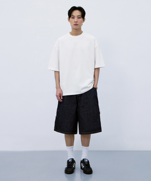 ATEZ（アテズ）の「エッセンシャルヘビーウェイトオーバーサイズ半袖Tシャツ[ホワイト]（Tシャツ/カットソー・レディース・その他・SMALL/MEDIUM/LARGE）」の3枚目の写真