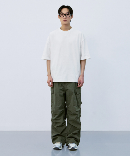 ATEZ（アテズ）の「エッセンシャルヘビーウェイトオーバーサイズ半袖Tシャツ[ホワイト]（Tシャツ/カットソー・レディース・その他・SMALL/MEDIUM/LARGE）」の4枚目の写真