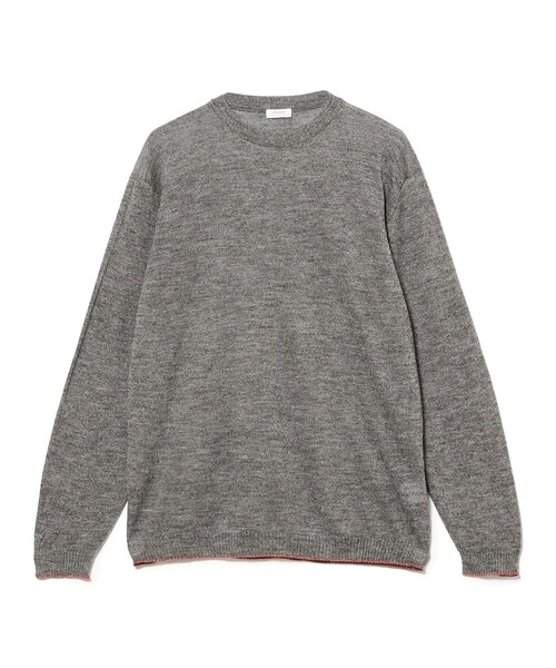 crepuscule(クレプスキュール)の「crepuscule / W/G Rametriming P/O(ニット/セーター・メンズ・グレー・L)」の1枚目の写真