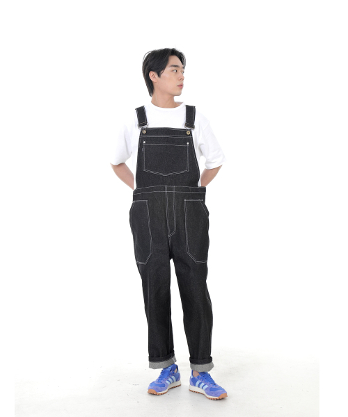 SAINTCREW(セントクルー)の「ウォーカー&ビルダーパティグデニムオーバーロールWNB-605ブラックWHS(サロペット/オーバーオール・メンズ・その他・MEDIUM/LARGE/X-LARGE)」の3枚目の写真