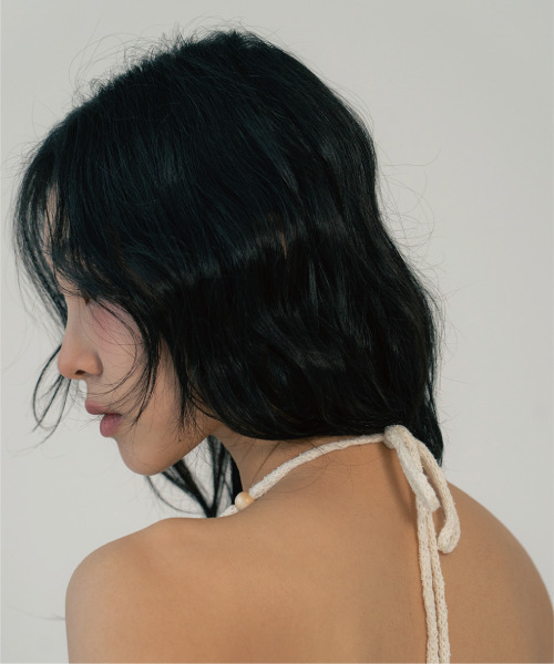 ZIZEMUSEUM（ジゼミュージアム）の「HALTER NECK BEADS KNIT (IVORY)（Tシャツ/カットソー・レディース・その他・OS）」の4枚目の写真