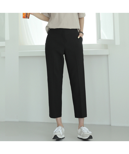 BBAEBBAE(ペッペ)の「後バンディング切開セミ排気スパンスラックス(スラックス・レディース・ブラック・SMALL/MEDIUM/LARGE/X-LARGE)」の1枚目の写真
