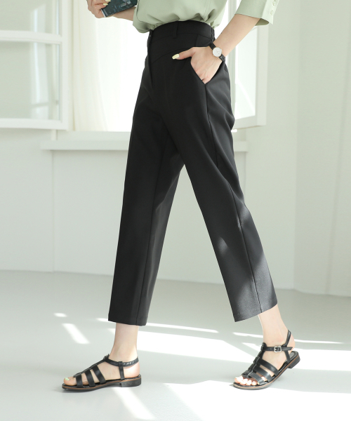 BBAEBBAE(ペッペ)の「後バンディング切開セミ排気スパンスラックス(スラックス・レディース・ブラック・SMALL/MEDIUM/LARGE/X-LARGE)」の4枚目の写真