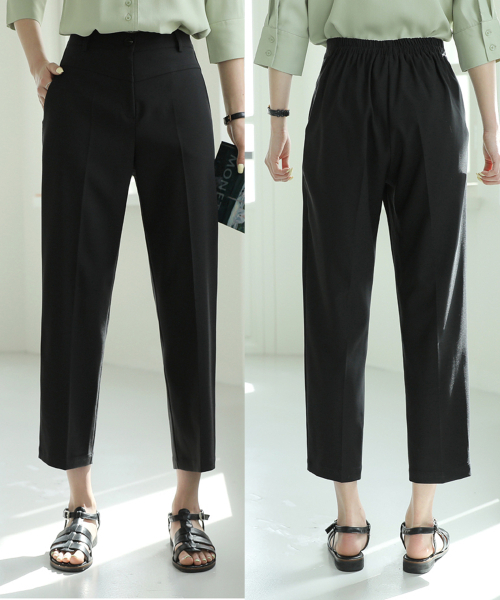 BBAEBBAE(ペッペ)の「後バンディング切開セミ排気スパンスラックス(スラックス・レディース・ブラック・SMALL/MEDIUM/LARGE/X-LARGE)」の6枚目の写真