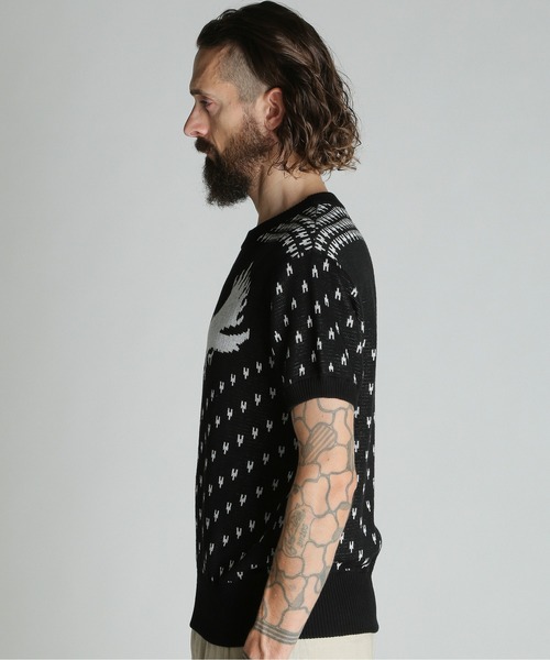 schott(ショット)の「Schott/ショット/50s KNIT/フィフティーズ ニット(ニット/セーター・メンズ・ブラック/バーガンディー・L/XL/M)」の15枚目の写真