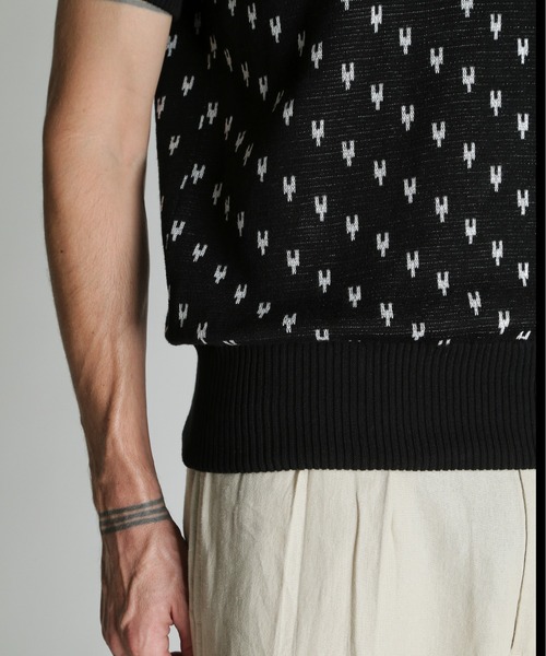 schott(ショット)の「Schott/ショット/50s KNIT/フィフティーズ ニット(ニット/セーター・メンズ・ブラック/バーガンディー・L/XL/M)」の4枚目の写真