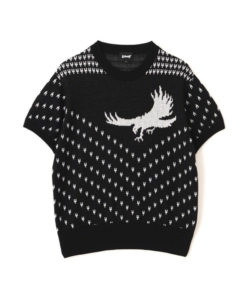 schott(ショット)の「Schott/ショット/50s KNIT/フィフティーズ ニット(ニット/セーター・メンズ・ブラック/バーガンディー・L/XL/M)」の10枚目の写真