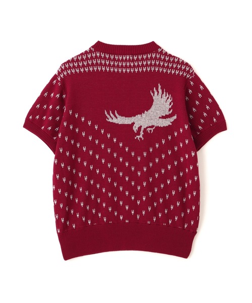 schott(ショット)の「Schott/ショット/50s KNIT/フィフティーズ ニット(ニット/セーター・メンズ・ブラック/バーガンディー・L/XL/M)」の8枚目の写真