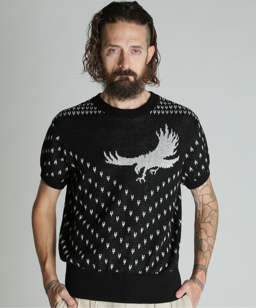 schott(ショット)の「Schott/ショット/50s KNIT/フィフティーズ ニット(ニット/セーター・メンズ・ブラック/バーガンディー・L/XL/M)」の19枚目の写真