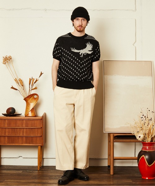 schott(ショット)の「Schott/ショット/50s KNIT/フィフティーズ ニット(ニット/セーター・メンズ・ブラック/バーガンディー・L/XL/M)」の18枚目の写真