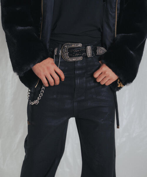 FR(13)NDS（フレンズ）の「FR(13)NDS /フレンズ/BLACK COATINGFLARE PANTS（デニムパンツ・メンズ・ブラック・M/L）」の4枚目の写真