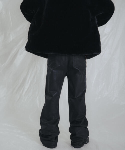FR(13)NDS（フレンズ）の「FR(13)NDS /フレンズ/BLACK COATINGFLARE PANTS（デニムパンツ・メンズ・ブラック・M/L）」の5枚目の写真