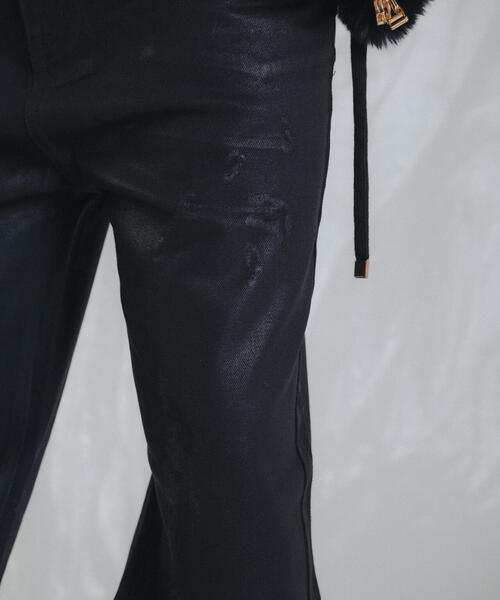 FR(13)NDS（フレンズ）の「FR(13)NDS /フレンズ/BLACK COATINGFLARE PANTS（デニムパンツ・メンズ・ブラック・M/L）」の6枚目の写真