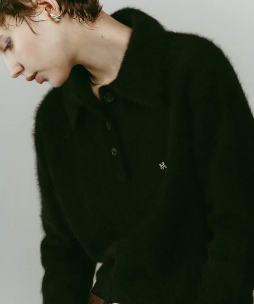 CONZ(コンズ)の「fox over polo-neck knit(ニット/セーター・レディース・ブラック/ベージュ/グレー・FREE)」の13枚目の写真