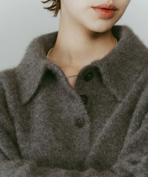 CONZ(コンズ)の「fox over polo-neck knit(ニット/セーター・レディース・ブラック/ベージュ/グレー・FREE)」の10枚目の写真