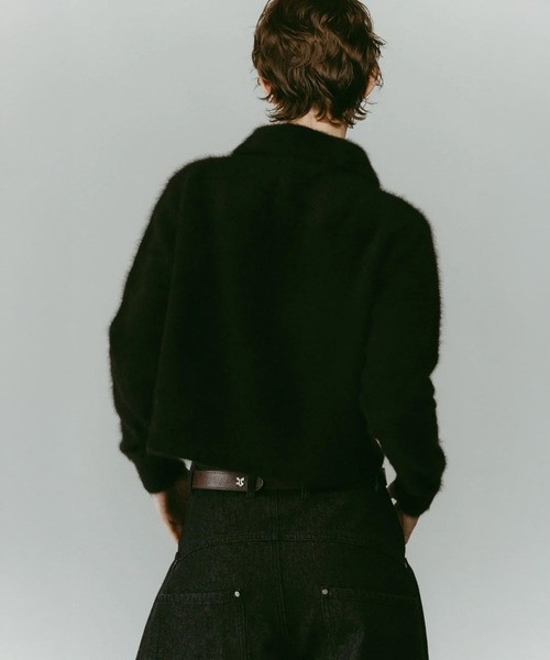CONZ(コンズ)の「fox over polo-neck knit(ニット/セーター・レディース・ブラック/ベージュ/グレー・FREE)」の14枚目の写真