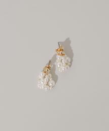 SMELLY | ランダムパールレイヤードピアス(ピアス(両耳用))