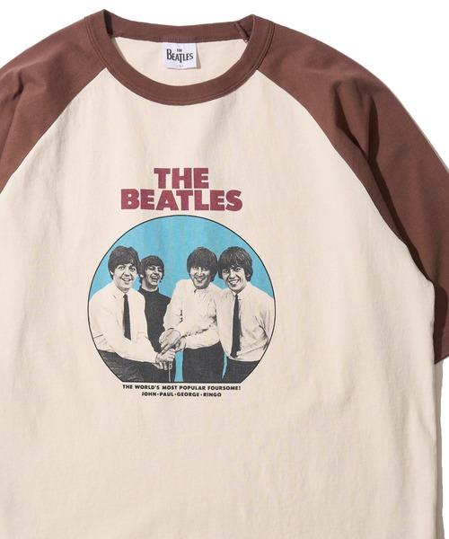 The Beatles(ザビートルズ)の「【THE BEATLES/ザ ビートルズ】レコードデザインラグランスリーブTシャツ / バックプリント(Tシャツ/カットソー・レディース・ホワイト系1/ホワイト系3/ホワイト系2・X-LARGE/LARGE/MEDIUM)」の2枚目の写真