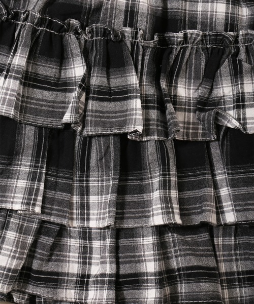 PHILLY（フィリー）の「3段チェックフリルスカート（スカート・レディース・ブラック/ベージュ・FREE）」の21枚目の写真