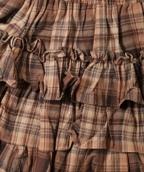 PHILLY（フィリー）の「3段チェックフリルスカート（スカート・レディース・ブラック/ベージュ・FREE）」の22枚目の写真