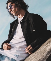 WONDER WALL MOTEL（ワンダーウォールモーテル）の「mj11316-RIGID BLACK DENIM JACKET（Gジャン） デニムジャケット (26SSJK001)（デニムジャケット）」