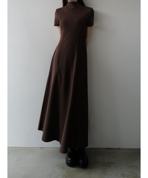 ワンピース maison celon shirring drape velour dress shirring drape velour dress – célon