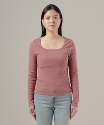 Levi's（リーバイス）の「Levi's/リーバイス エッセンシャル スクエアネック ロングスリーブ Tシャツ（Tシャツ/カットソー）」